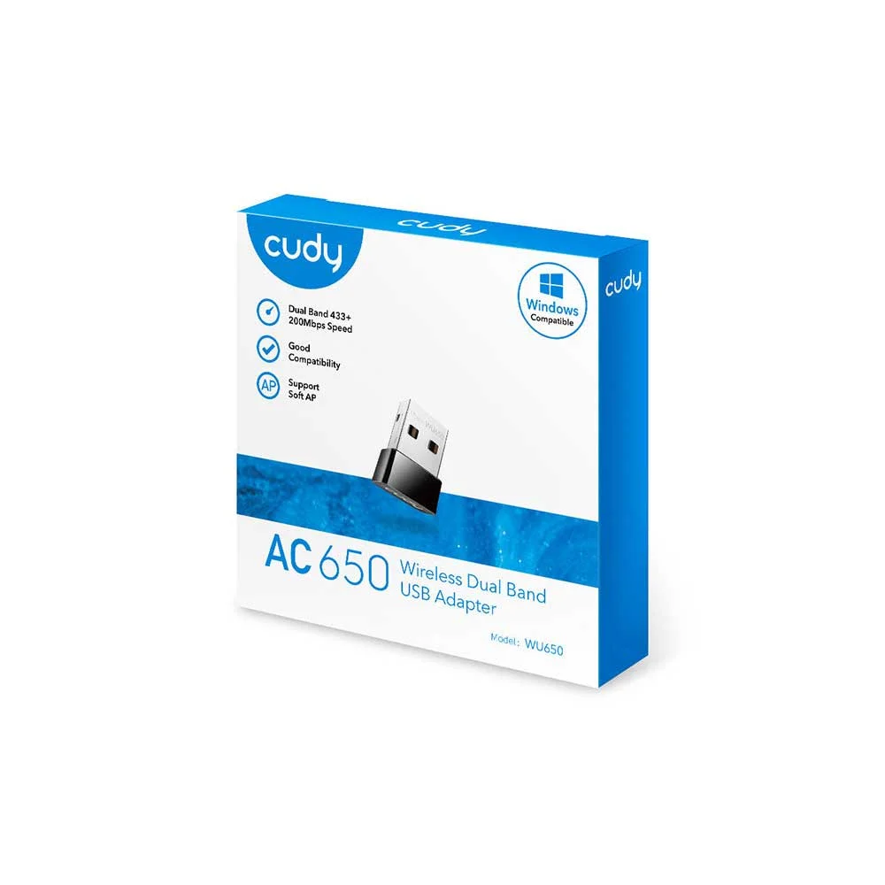 Cudy AC650 USB Wi-Fi Adapter | Dual-Band 2.4GHz & 5GHz | Up to 650Mbps | Nano-Size Wireless Dongle | USB Wi-Fi Adapter for PC & Laptop | Windows XP / 7 / 8.x / 10 / 11 & macOS Compatible - Image 4