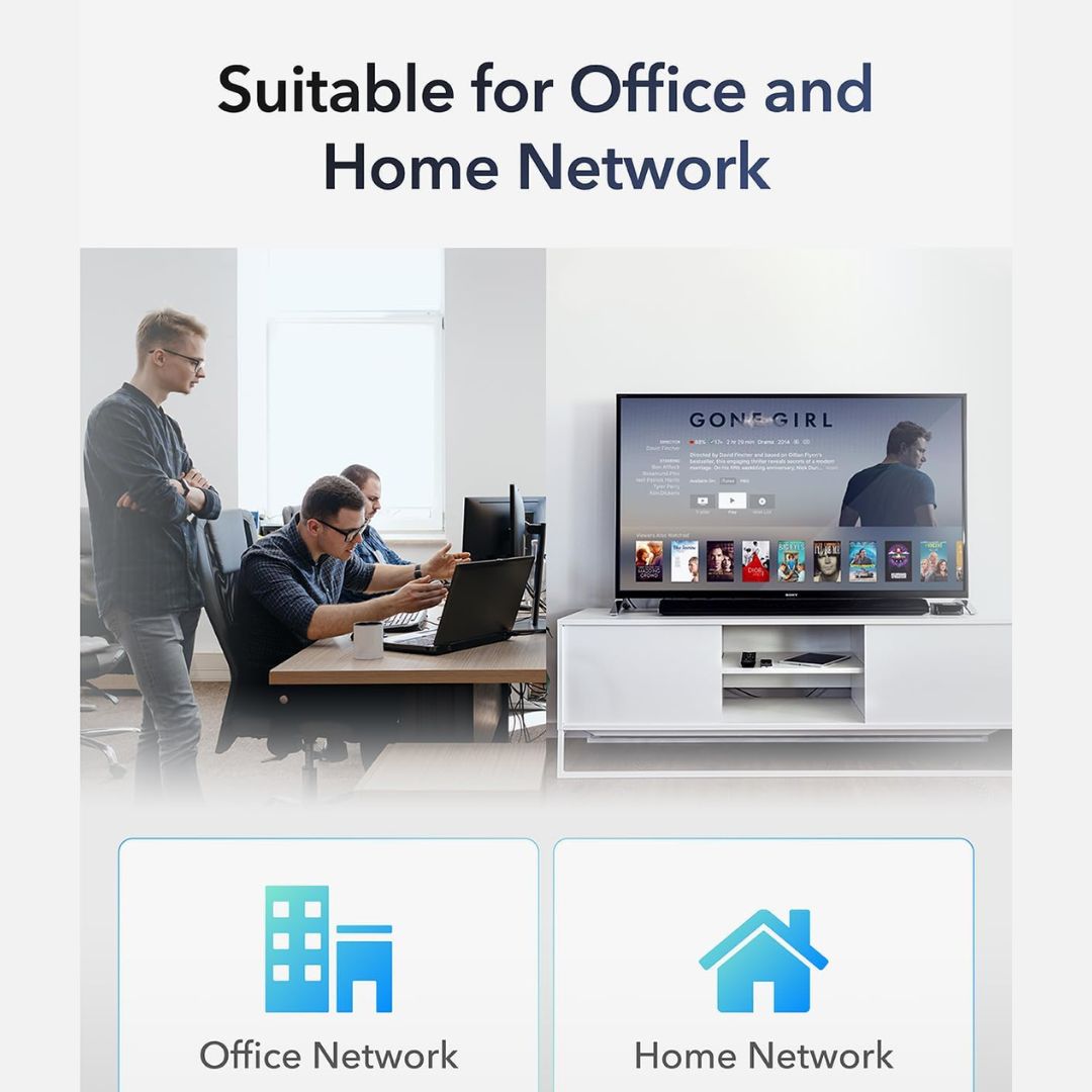 Cudy GS108D 8-Port Gigabit Ethernet Switch | Up to 1000 Mbps Speed| Plug & Play | Compact Desktop/Wall-Mount Design | Up to 85% Power Saving - Image 3
