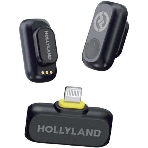 Hollyland Lark A1 Mini Duo Lightning Connector | 2-Person Wireless Microphone System | 48kHz Audio Quality | Up to 150m Range | 8-Hour Transmitter Battery Life | Intelligent DSP Noise Reduction - Image 2