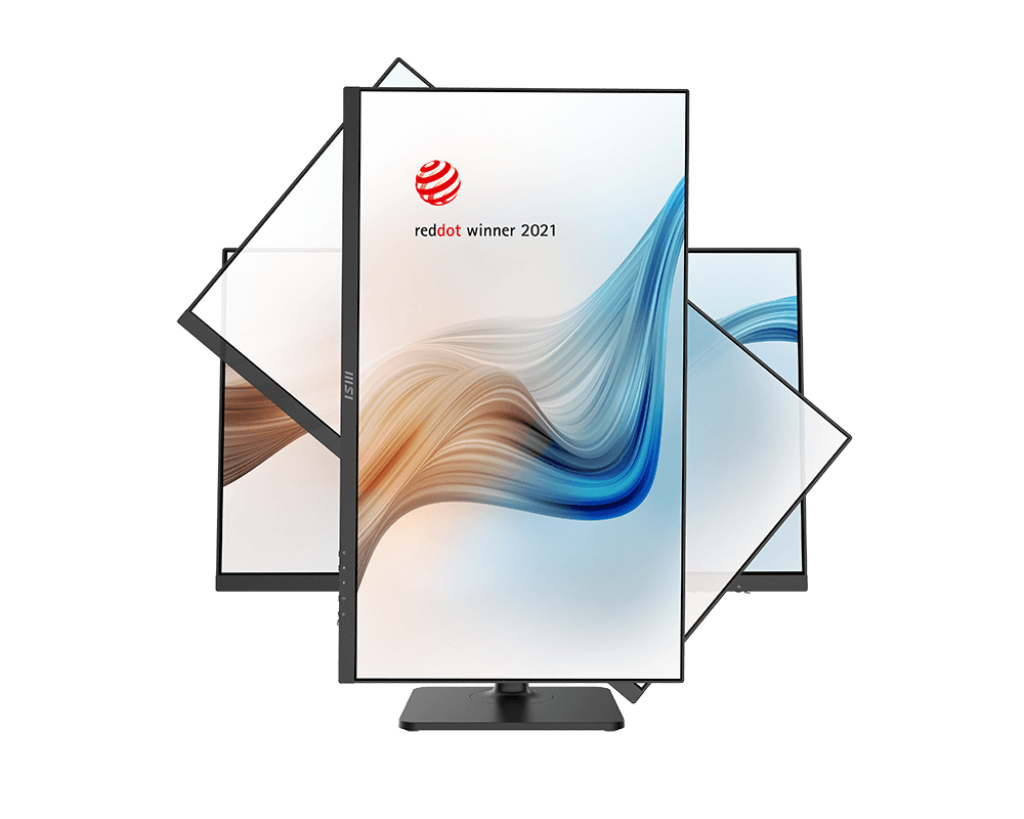 MSI Modern MD272XP 27" FHD IPS Monitor (1920 x 1080 | 100Hz | 108% sRGB | Type-C, HDMI, DisplayPort | Pivot & Height Adjustable Stand | Dual 3W Speakers | 16.7M Colors | 1-Year Warranty) - Image 4