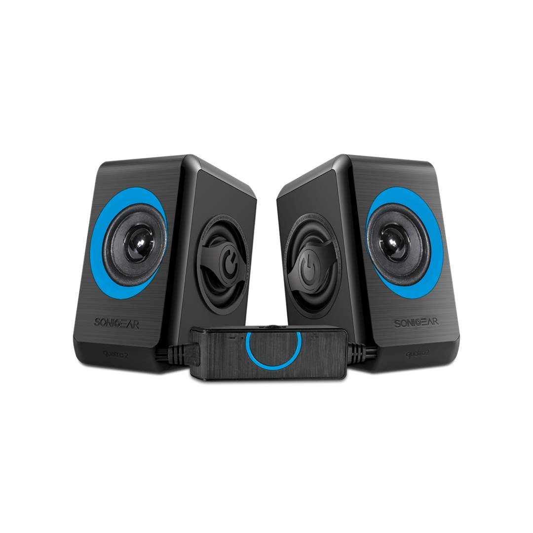 SonicGear Quatro 2 Wired Speaker | Extra-Loud 2.0 USB Stereo Sound | USB Powered (No Adapter Needed) | Clear Vocals & Enhanced Bass | Compact Modern Design | Wired Stable Connection for PC & Laptop - Image 2