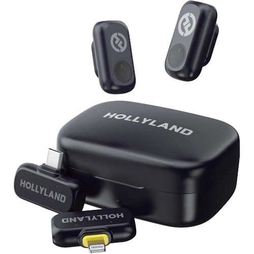 Hollyland Lark A1 Combo | 2-Person Wireless Microphone System with USB-C & Lightning Connectors | 48kHz / 16-bit Audio Quality | Up to 150m Range | 8-Hour Transmitter Battery Life | Smart DSP Noise Reduction - Image 3
