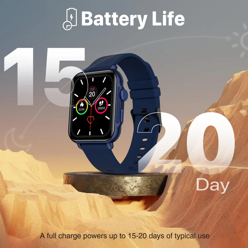 Promate ProWatch-B18 Smartwatch | 1.8" IPS Display | 15-20 Days Battery Health | IP68 Dust & Water Resistance | Bluetooth Calling | 37 Sports Modes | Compatible with Android & iOS - Image 3