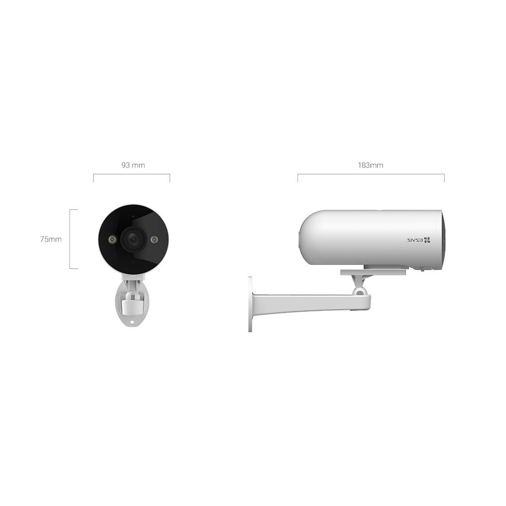 EZVIZ H5 POE 2K | 3MP 2K Resolution | IP67 Weatherproof | AI-Powered Human/Vehicle Detection | Color Night Vision & Active Defense (Siren/Light) | MicroSD & Cloud Storage | Two-Way Talk - Image 8