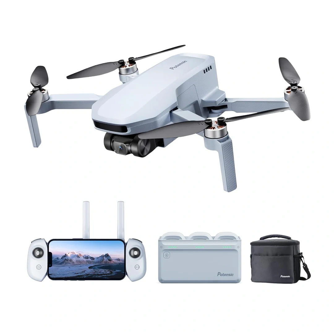 Potensic Atom SE Fly More Combo | 4K Ultra HD Camera with 3-Axis Gimbal | ~31 Min Flight Time & 3 Batteries | Up to 4 km Transmission | Lightweight Foldable Travel Drone - Image 2