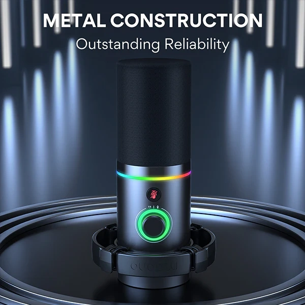 MAONO PD200X USB/XLR Dynamic Microphone | 20 Hz – 20,000 Hz Frequency Response | 120 dB Max SPL | Cardioid Polar Pattern | USB & XLR Outputs | On-Mic Touch Mute & Gain Controls | Sleek Metal Body | Studio-Quality Build - Image 3