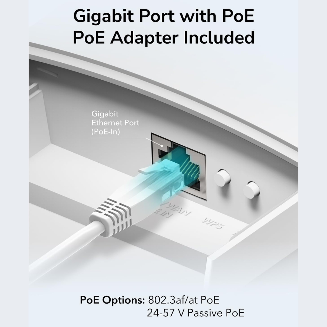 Cudy AP1300 AC1200 Outdoor Waterproof Access Point | IP65 Rating | Gigabit RJ45 | 5GHz: 867 Mbps, 2.4GHz: 300 Mbps | Beamforming & MU-MIMO | 128MB RAM & 16MB ROM - Image 5