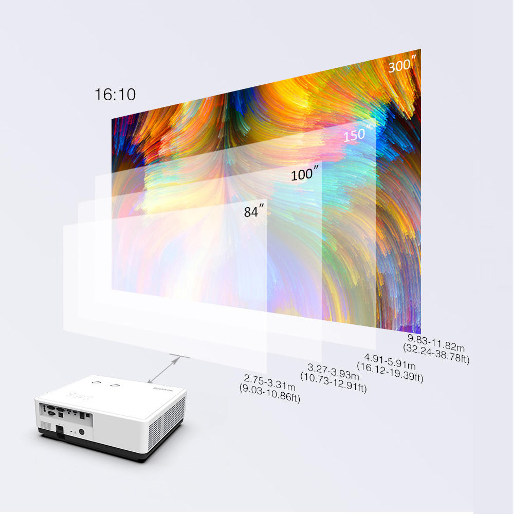 BYINTEK L900HK E-Shift 4K Laser Telephoto Projector | Native 4K (3840×2160) Physical Resolution | 6000 ANSI Lumens High-Brightness | Built-In Speakers | Professional Business & Large-Venue Display Solution - Image 4